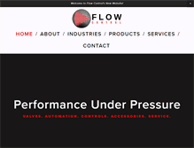 Tablet Screenshot of flowcontrolinc.com